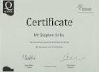 Bioneuro Certificate - Steve