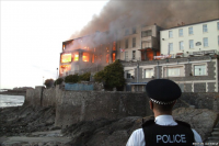 Royal Pier Hotel fire in