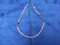 Necklace solidsilver 3 strands