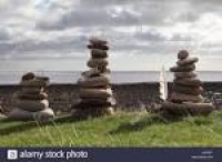 ... piles on Holy Island north ...