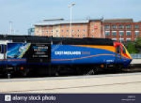 East Midlands Trains class 43 HST train at Leicester railway ...