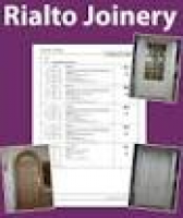 Rialto Joinery start up with