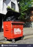 A Biffa Waste skip on a U.K. ...