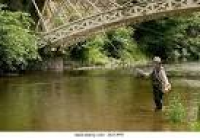 Man Fishing River Severn In Stock Photos & Man Fishing River ...