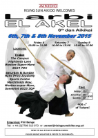 Aikido dojo in November.