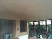 Plastered conservatory ceiling