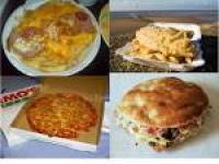 Upper left: A Meat Feast Parmo ...