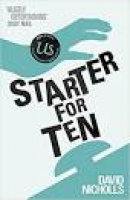 Starter For Ten: Amazon.co.uk: David Nicholls: 8601300221229: Books