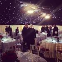 Winter marquee with starlight