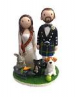 Wedding Cake Toppers. Hand Made Personalised Wedding Cake Toppers.