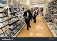 Devizes - Jan 27: Shoppers Browse An Aisle Of A Tesco Store On Jan ...