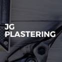Plasterer plastering a