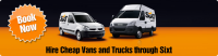 Van hire Bridgend UK with Sixt