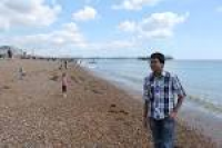 ... pebble beach of Brighton