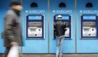 Lit of Barclays Cash Machine ...