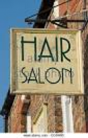Hair salon sign England UK ...
