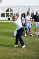 John Francome playing golf