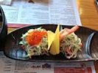 A wonderful meal of yakisoba, gyoza and ebi tempura - Picture of ...