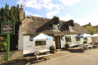 Restaurant with thatched roof