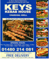 Keys Kebab House Takeaway menu ...