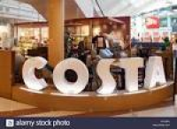 Costa Coffee Shop Grafton Shopping Centre Cambridge City Stock ...