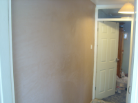 Before – Loose crumbly plaster