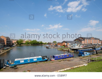 Canal boats in Raddle Dock on