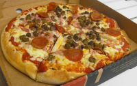 Gilletts chippy: Meaty Pizza