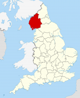 Cumbria shown within England