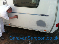 caravan scratch repair
