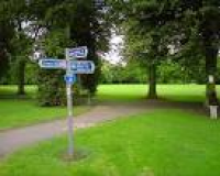 Signpost in Normanton Park in ...