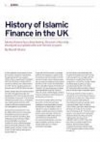Islamic Finance in the UK