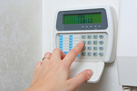 Wireless-burglar alarm keypad