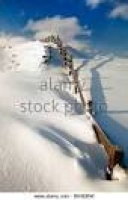 Snow Drifts against fence, ...