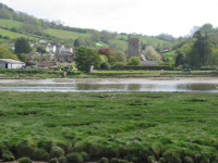 Axmouth and its church across