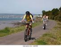 Riders on the cycle path,