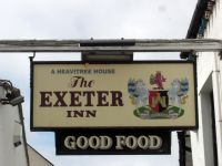 Exeter Inn pub sign Dawlish