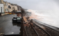 Storms batter Britain as it