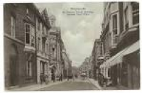 Dorset postcard Weymouth St Thomas Street showing General Post ...