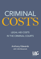 Criminal costs: legal aid ...