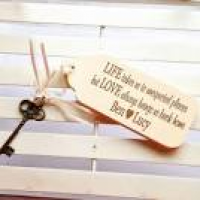Life and Love Vintage Key Tag