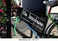 An advert on a bicycle for the ...