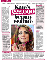 Kate's beauty regime costs up
