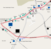 Town Centre Map. Tywyn