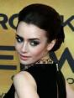 and makeup: Lily Collins
