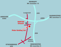 Location map for Peter Golding