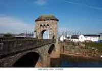 Monnow Bridge, Monmouth, Wales ...