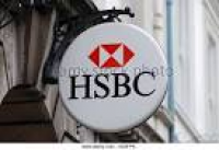 HSBC bank sign, England, UK ...