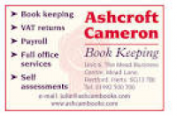 Ashcroft Cameron Book Keeping Limited