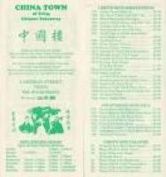 ... China Town Takeaway Menu ...